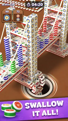 Gameplay screenshot 3 from Tiles in Hole: Black Hole - Casual game