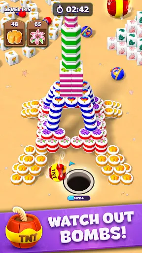 Gameplay screenshot 4 from Tiles in Hole: Black Hole - Casual game